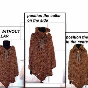 Easy Poncho Cape, Crochet PATTERNs, shawl, shrug, 735 Make it any length, All women's sizes: s, m, l, xl, 2x., 3xl, 4xl image 3