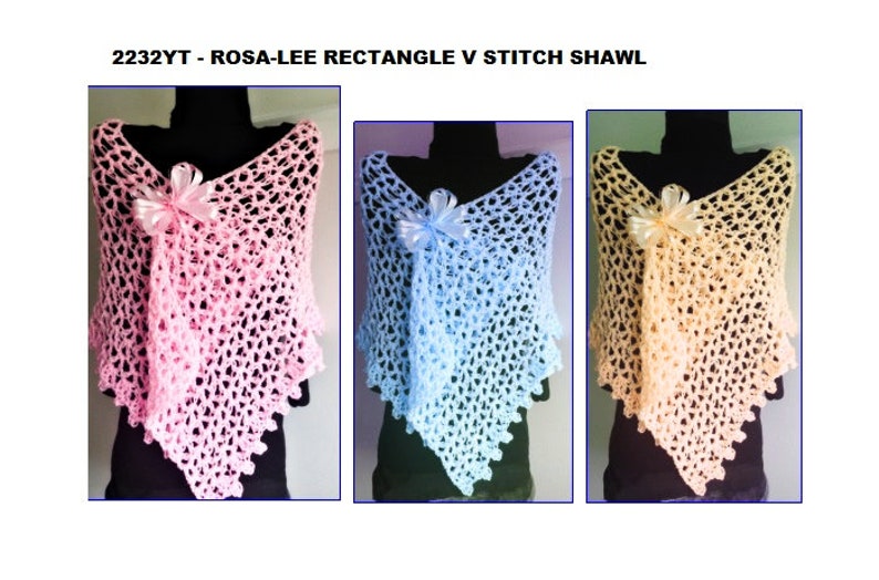 Easy CROCHET SHAWL PATTERN, Top Down Rectangle, Easy shawl, Prayer Shawl, Crochet for women, 2232yt image 1