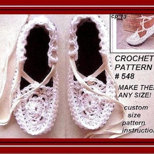 Women's Espadrille soft shoes or slippers, SLIPPER Crochet Pattern for Womens House Slippers -#548 - Women's soft shoes diy