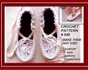 Women's Espadrille soft shoes or slippers, SLIPPER Crochet Pattern for Womens House Slippers -#548 - Women's soft shoes diy