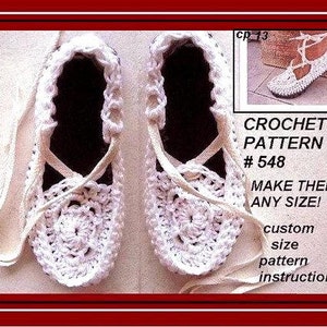 CROCHET PATTERN, Easy Crochet Sandal/Shoes Pattern 548, image 1