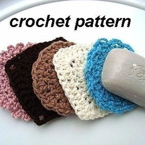 Crochet Pattern SCRUBBIES num 21.... all 5 designs included.. See more patterns in my shop