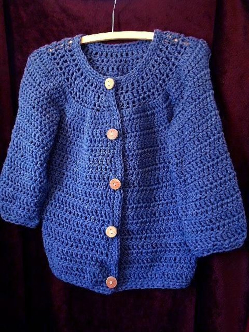 CROCHET PATTERN SWEATER Children Sizes Age 2 to Age 12 - Etsy