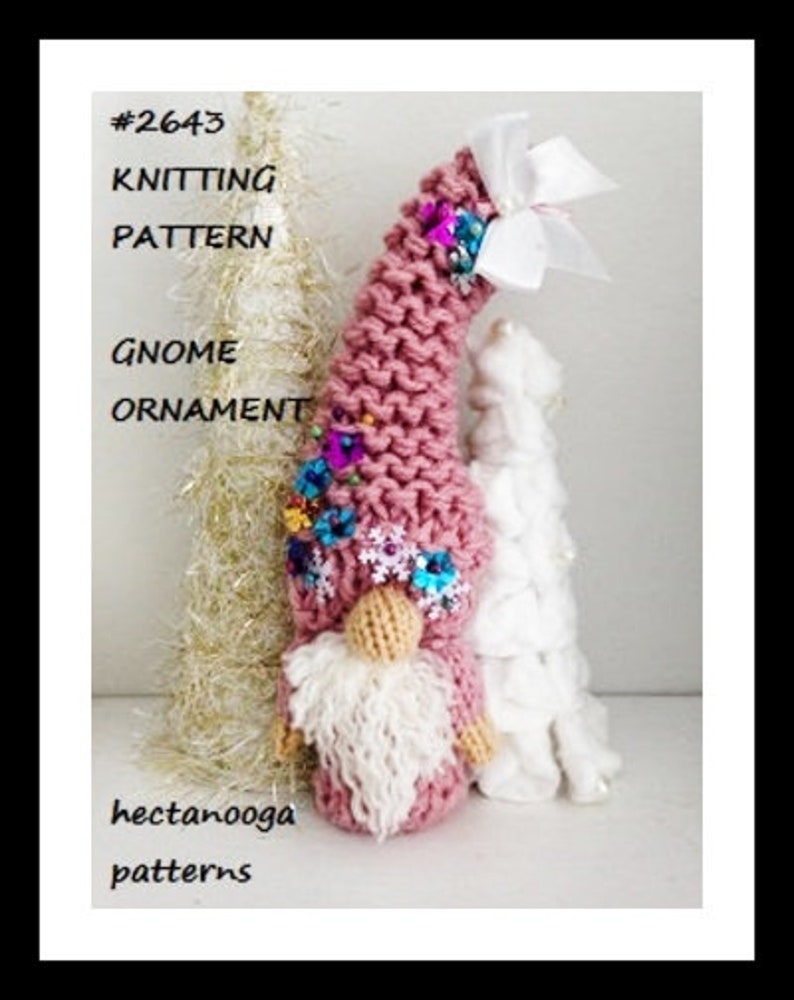 KNIT GNOME PATTERN Knitting Patterns Knits for Christmas Etsy