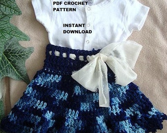 CROCHET skirt PATTERNs, clothing, Swing Skirt, #540 all sizes from Newborn to adult, ok to sell them, craft supplies, diy handmade patterns