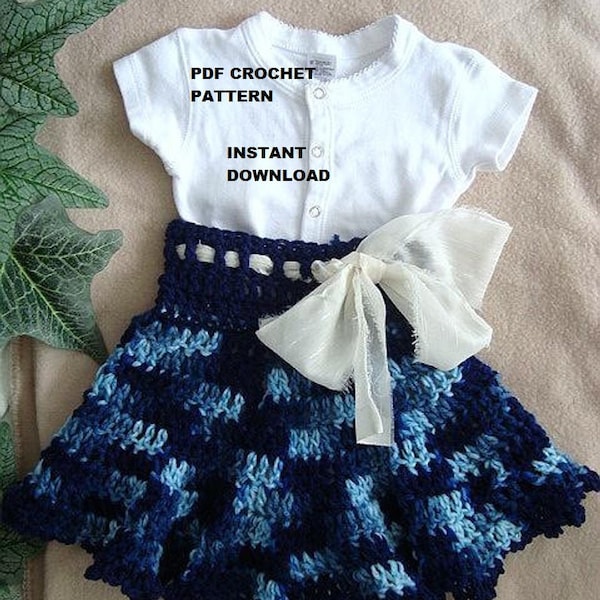 CROCHET skirt PATTERNs, clothing, Swing Skirt, #540 all sizes from Newborn to adult, ok to sell them, craft supplies, diy handmade patterns