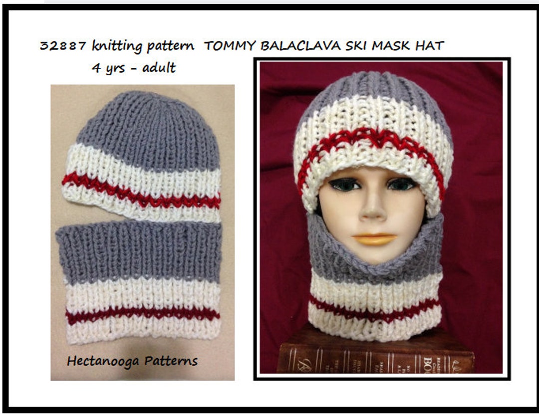 KNIT BALACLAVA SKI Mask Hat or Hat and Cowl 4 Yrs to Adult Etsy
