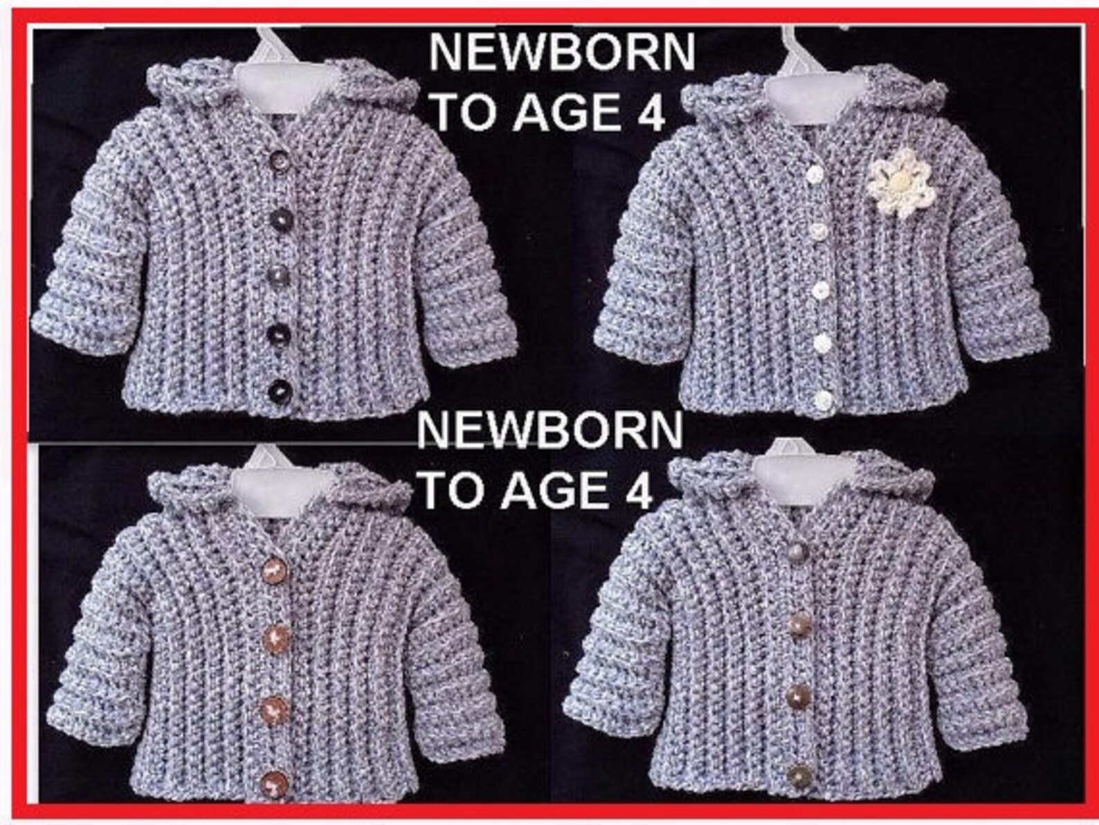 Crochet Pattern Baby Sweater Crochet Pattern for Kids Baby Etsy