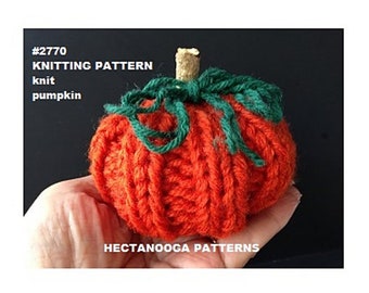 Knitting PATTERN , COUNTRY Pumpkins, #2770, Knit fall decor, modern vintage farmhouse style knit pumpkins
