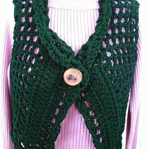 CROCHET PATTERN Shrug or Vest, num 392 make it any size. Permission to sell them image 3