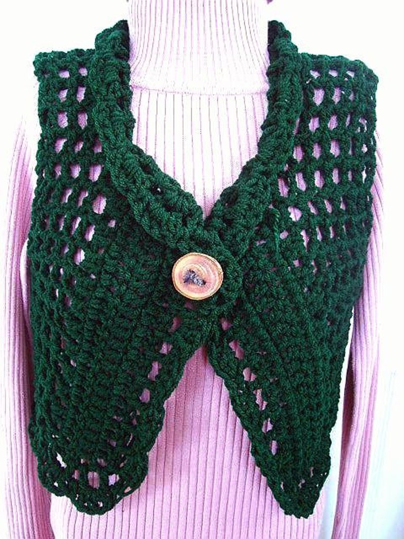 CROCHET PATTERN Shrug or Vest, num 392 make it any size. Permission to sell them image 3