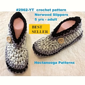 Crochet Slippers Pattern, Unisex style, chunky cozy and warm, child, teen, adults, video demo included, easy and quick, #2962