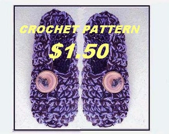 Easy crochet Patterns,  Crochet slippers,  unisex chunky style slippers, crochet pattern AGE 5 to ADULT large (Mens size 12)  number 437
