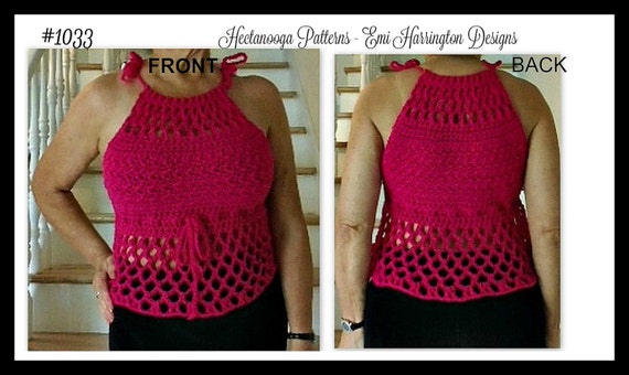 plus size crochet halter top