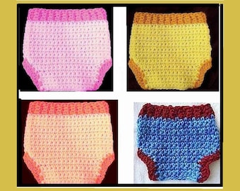 Easy Crochet PATTERN, Diaper Cover, Crochet patterns for kids, babies,  newborn to age 3, Num. 445A