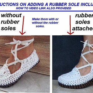 CROCHET PATTERN, Easy Crochet Sandal/Shoes Pattern 548, image 3