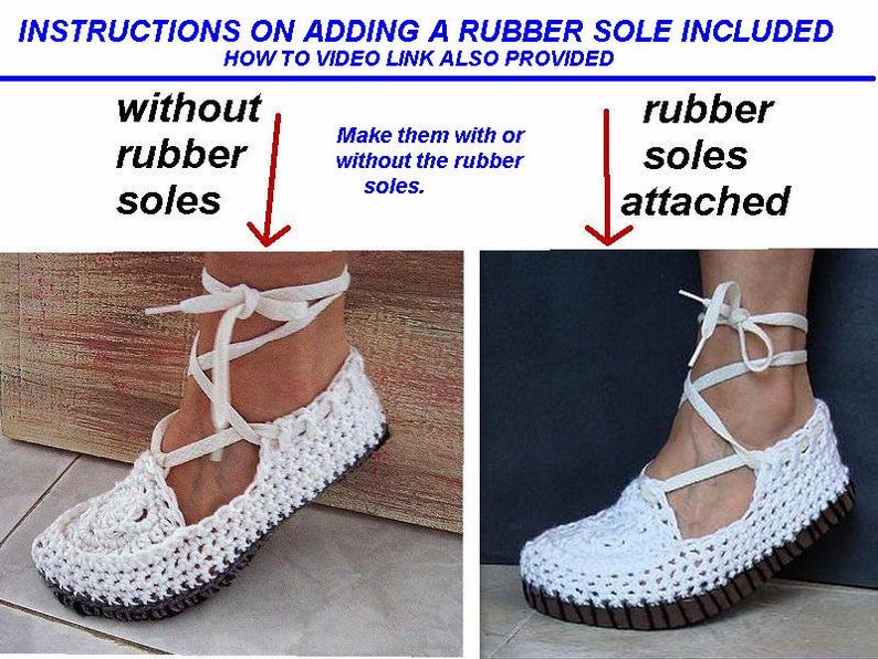 CROCHET PATTERN, Easy Crochet Sandal/Shoes Pattern 548, image 3