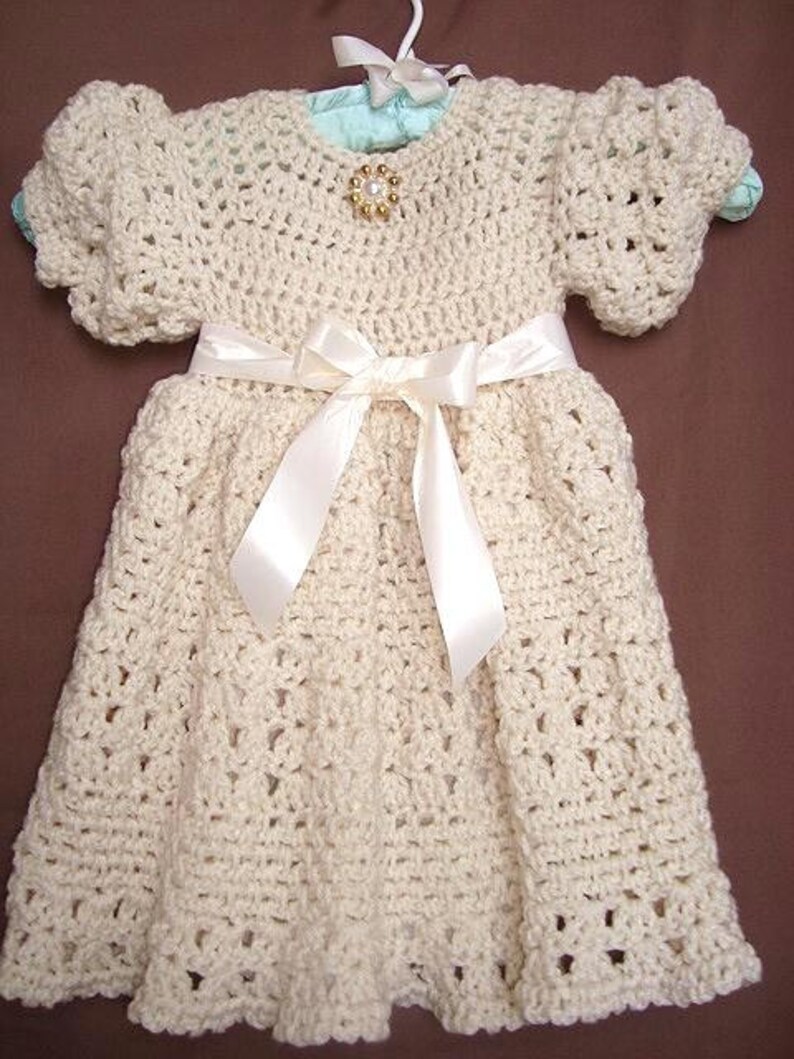 Crochet Dress Pattern Girls Fancy Dress Baby Dress Etsy