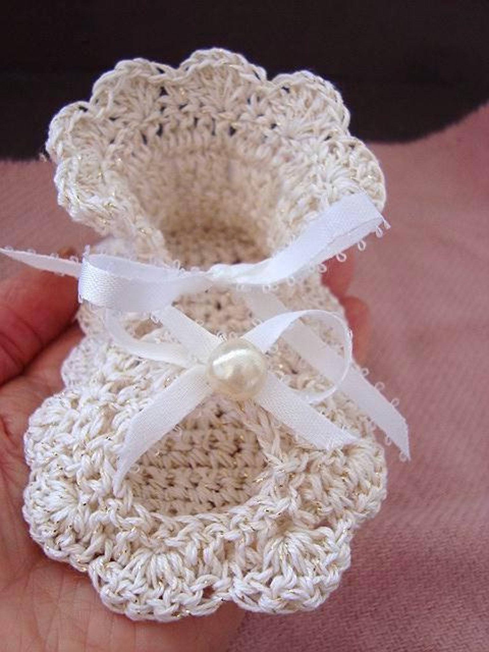 BABY BOOTIES Crochet Patterns Baby Christening Shoes Baby Etsy