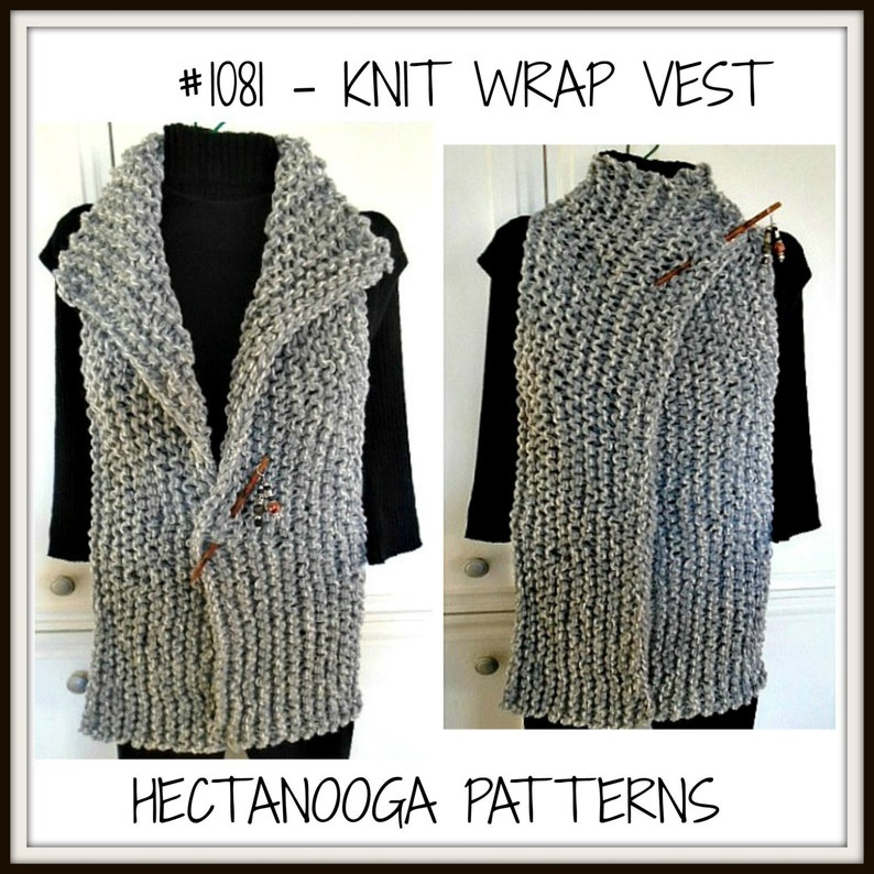 Easy KNITTING PATTERN SWEATER vest Easy Beginner Knitted Etsy