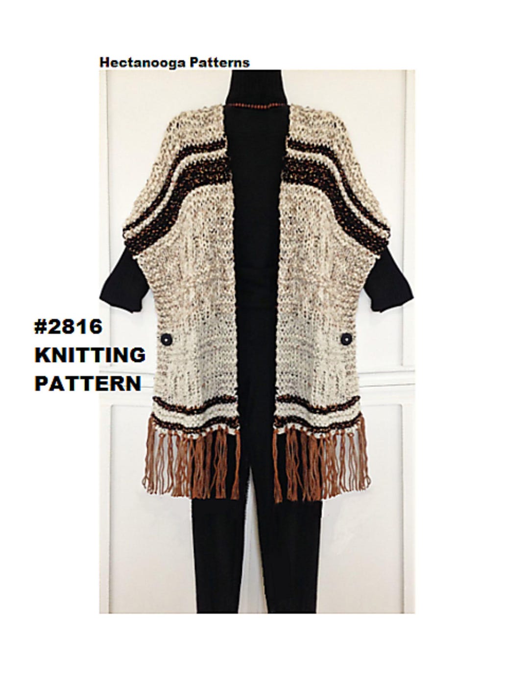 KNITTING PATTERNS, Knit Ruana Shawl, Poncho, Cape, Wrap, Reena Ruana ...