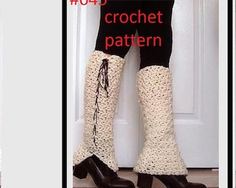 Easy LEGWARMERS, Laced-Up Leg Warmers, CROCHET PATTERN,  any size, child, toddler, teen, women, baby, Digital Downloads, pdf pattern, #645