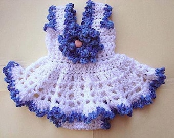 Baby Dress Crochet Pattern #587, Patterns for kids, babies, Newborn to age 4, Diaper Cover, Flower,  children's clothing, sundress set