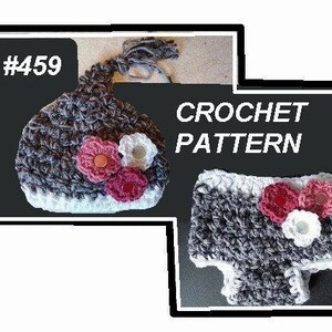 Easy Crochet Patterns, Diaper Cover, Pixie Hat, num. 459, newborn to age 2, baby, accessories, clothing, children, photo props, ok to sell image 4