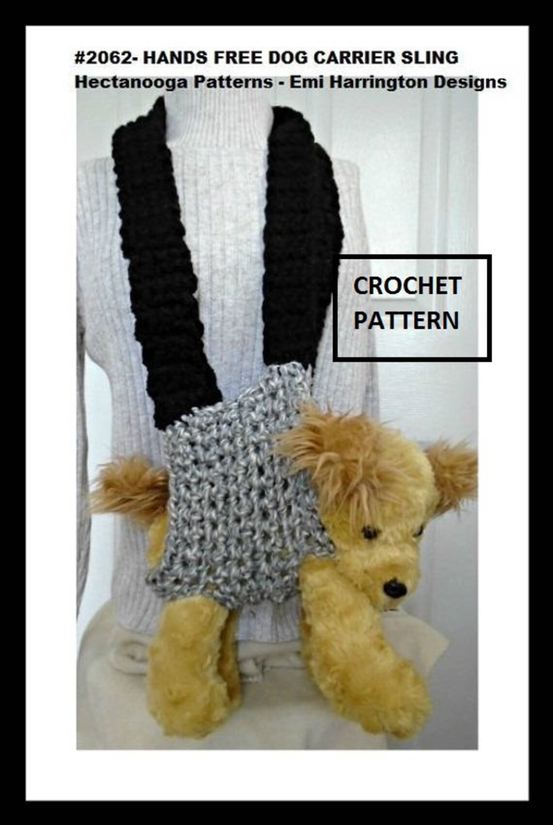 CROCHET PATTERN Hands Free Dog Carrier Sling Crochet for Etsy