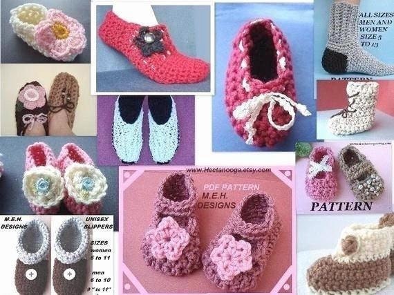 PRA CROCHET SLIPPERS NAVY LINEN FABRIC