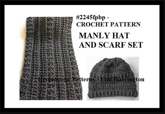 mens beanie hat and scarf set