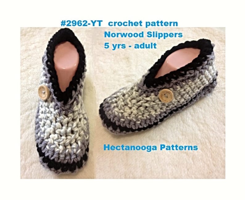 Crochet Slippers Pattern, Unisex style, chunky cozy and warm, child, teen, adults, video demo included, easy and quick, 2962 image 1