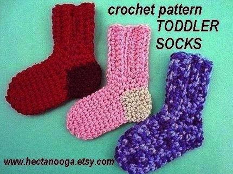Easy Toddler children stockings, socks, CROCHET PATTERNs, Newborn to age 7, ok to sell your socks, 136 image 1
