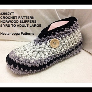 Crochet Slippers Pattern, Unisex style, chunky cozy and warm, child, teen, adults, video demo included, easy and quick, 2962 image 5