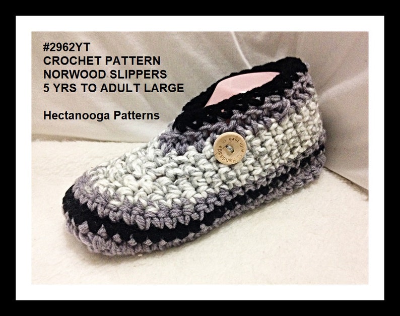 Crochet Slippers Pattern, Unisex style, chunky cozy and warm, child, teen, adults, video demo included, easy and quick, 2962 image 5