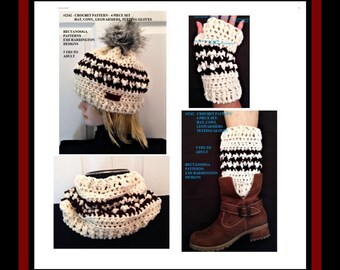 Crochet Patterns, 4 PIECE SET, #2242