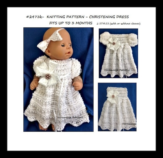 knitting patterns for christening gowns