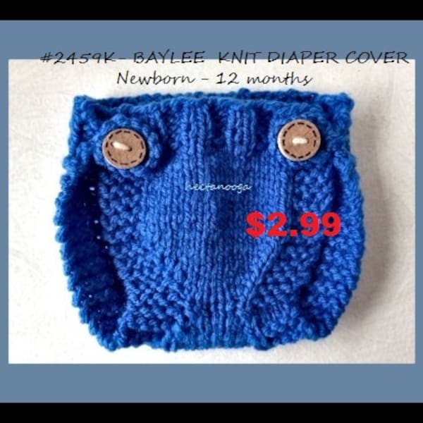 Easy knitting patterns, baby diaper cover, soaker, unisex for boys or girls, #2459K, easy knit, knitting for baby, baby shower gift,