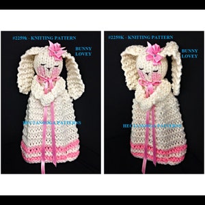 Easy KNITTING PATTERN, Baby Toy Doll, Lovey Blankie, New Baby Gift, ShowerGift, #2252k, Easy knitting pattern.