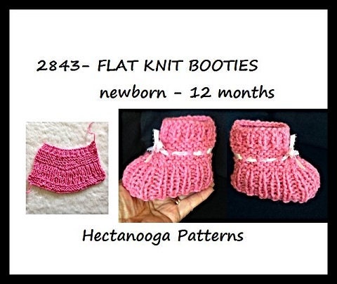 Flat knit baby booties deals