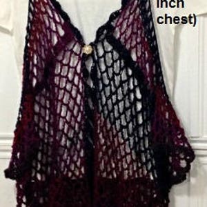 CROCHET PATTERN Extended Plus Clothing, Women's vest, in 3X, 4X, 5X, and 6X sizes, Mandala Bohemian Vest, 2153XP, Hectanooga Patterns image 3