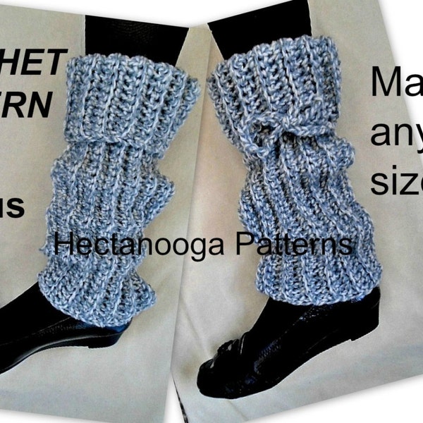 Crochet Pattern,  Basic Beginner Level Unisex Legwarmers for kids,  children, men, women, boys, girls, adults, #931