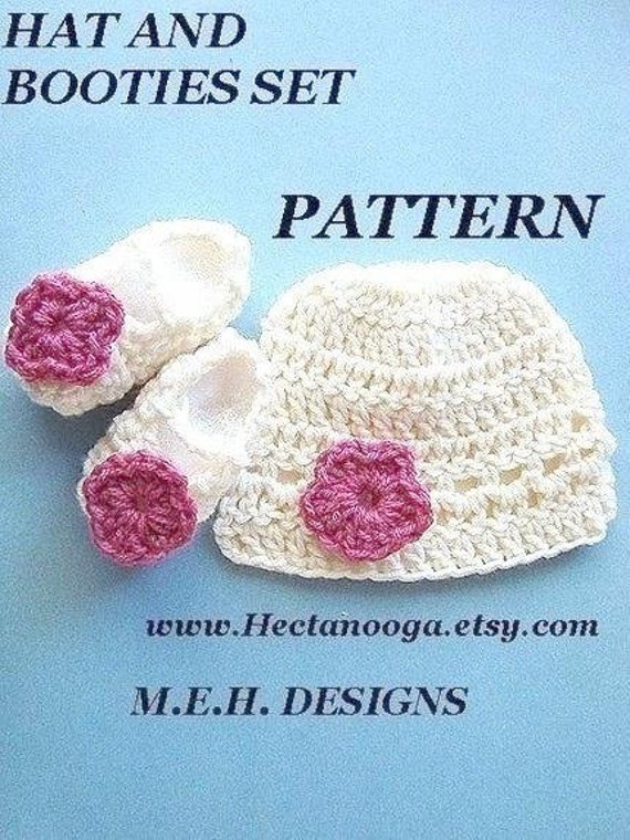 easy crochet baby hat and booties