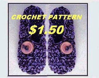 crochet, supplies, pattern, slippers,   unisex chunky style slippers, handmade  AGE 5 to ADULT large (Mens size 12)  number 437