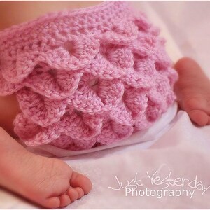 Baby CROCHET PATTERNs Diaper Cover , 416, Crocodile Stitch, tushie cover, nappy cover... newborn to 12 months image 2