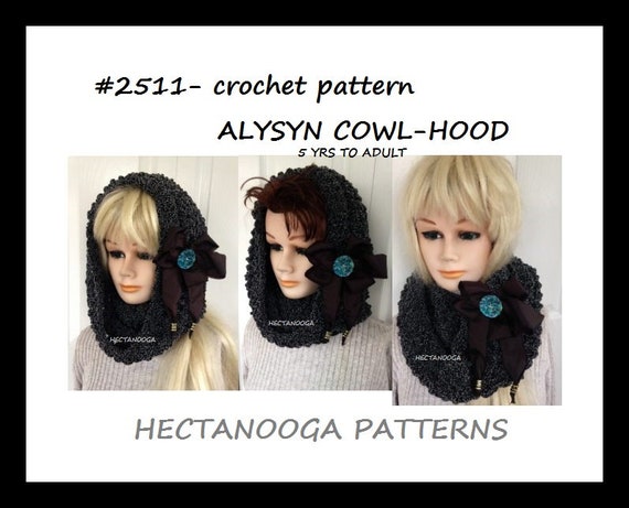 Easy Crochet Patterns Hood Cowl Pattern Alysyn Women And Girls Clothing Winter Clothing 2511