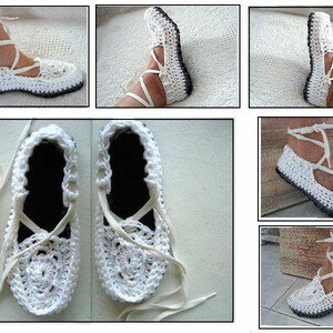 CROCHET PATTERN, Easy Crochet Sandal/Shoes Pattern 548, image 2