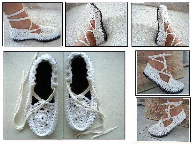 CROCHET PATTERN, Easy Crochet Sandal/Shoes Pattern 548, image 2