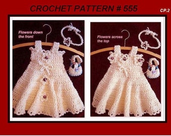 crochet pattern, dress,  girls dress, baby dress, booties, and headband, toddler, preteen, teen, Instant Download, num. 555