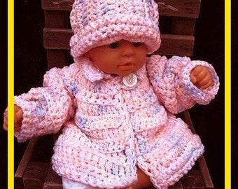 Häkelanleitung, Babypullover und Mütze, Baby Set Num 198, Newborn bis 6 Monate, Kinder, chunky style schnell, einfach, Pullover Set